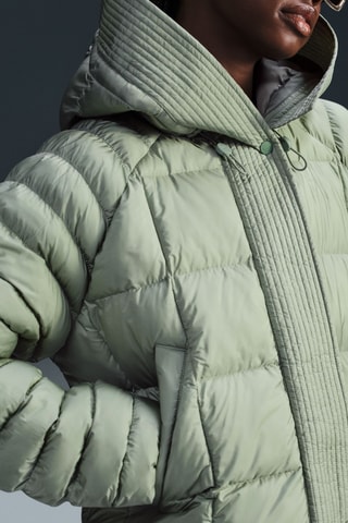 Doudoune à capuche - Vert d’eau