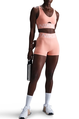 Brassière d’entrainement push-up Pro Indy Plunge - Saumon