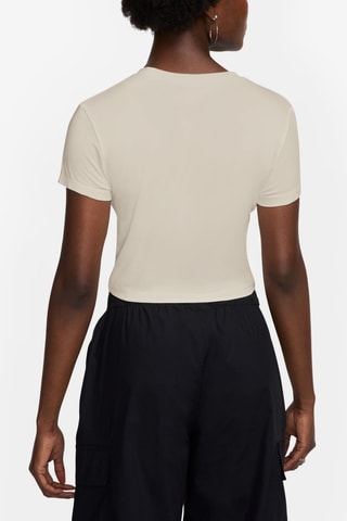 T-shirt cropped Nike Sportswear Chill Knit - Blanc