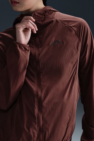 Veste de running Nike Trail - Marron
