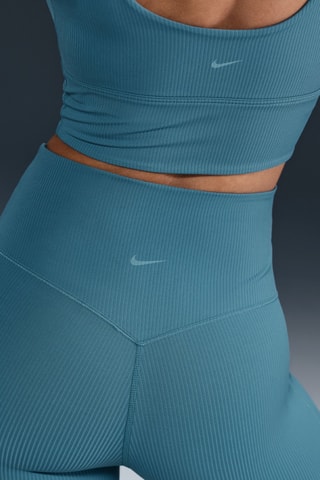 Legging taille haute Nike Zenvy Cutout - Bleu canard