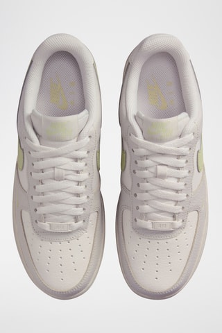 Nike Air Force 1 '07 en cuir - Blanc et gris clair