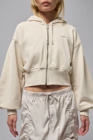 Sweat polaire à capuche Jordan Flight - Beige