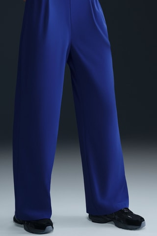 Pantalon ample taille haute - Bleu roi