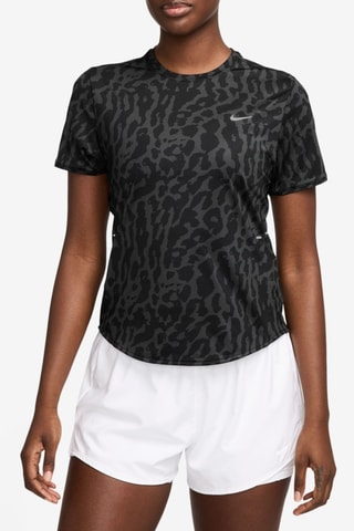 T-shirt de running Nike Swift - Noir et gris