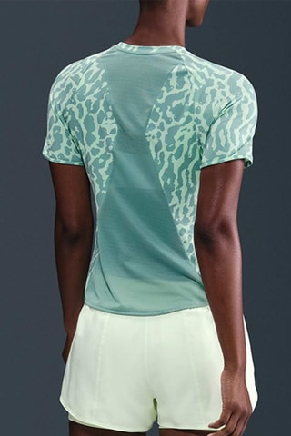 T-shirt de running Nike Swift - Turquoise et gris