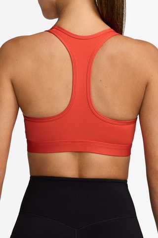Brassière de sport push-up Swoosh - Rouge brique