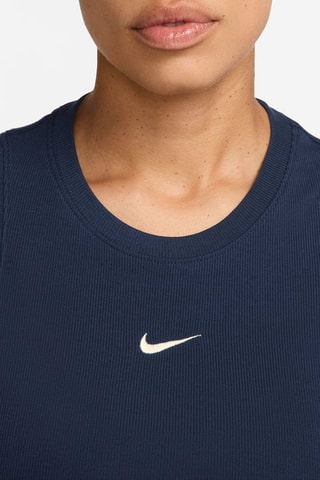 Débardeur court Nike Sportswear Chill Knit - Bleu marine