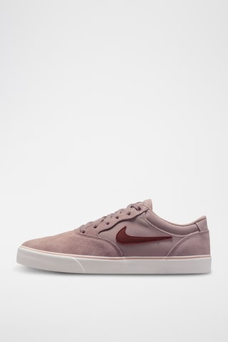 Nike SB Chron 2 de nobuk - Rosa viejo y burdeos