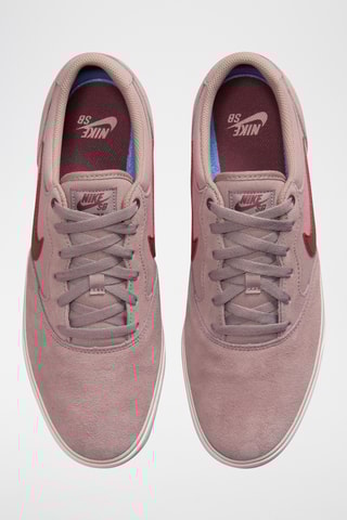 Nike SB Chron 2 de nobuk - Rosa viejo y burdeos