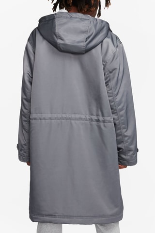 Parca com capuz - Cinzento-claro