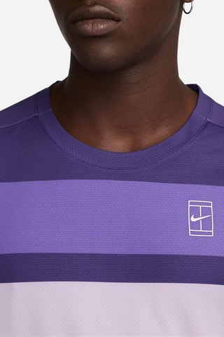 T-shirt slim de tennis NikeCourt Advantage - Violet