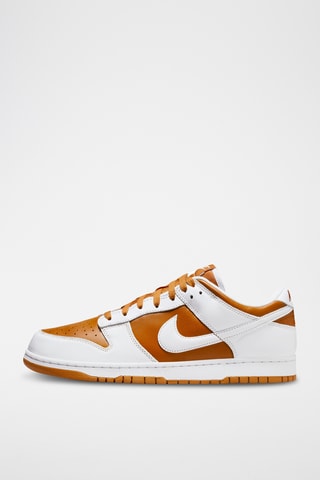 Nike Dunk Low en cuir - Marron et blanc