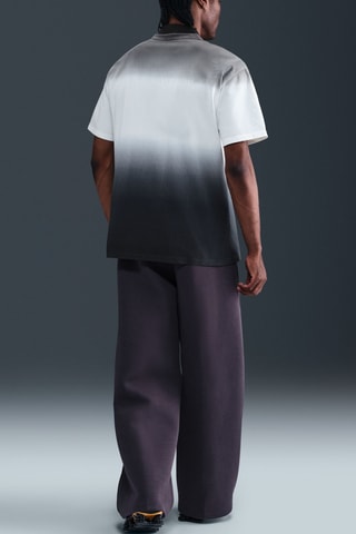 T-shirt ample dip and dye Max90 - Blanc et noir