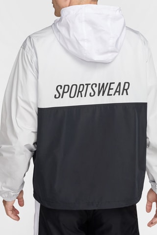 Coupe-vent à capuche - Blanc