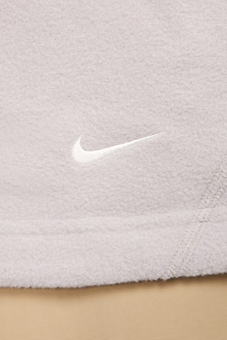 Veste polaire à capuche - Beige et blanc