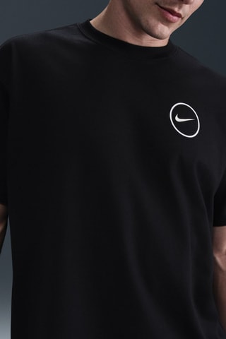 T-shirt ample de basketball Max90 - Noir et blanc