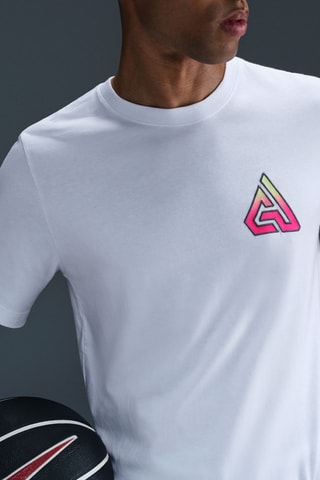 T-shirt Giannis Antetokounmpo - Blanc et corail