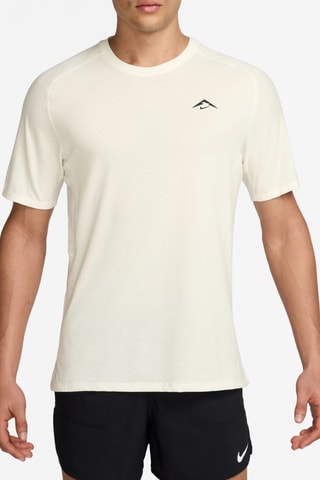 T-shirt de running Solar Chase - Ecru et noir