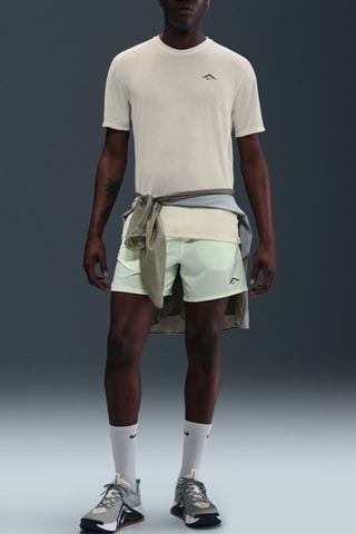 T-shirt de running Solar Chase - Ecru et noir