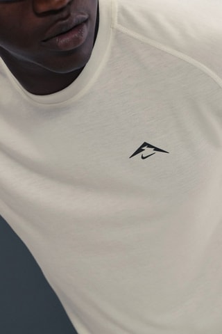 T-shirt de running Solar Chase - Ecru et noir