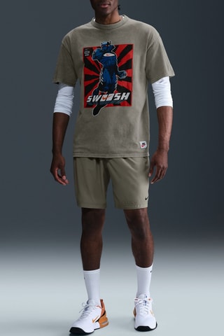 T-shirt ample de fitness Max90 - Kaki