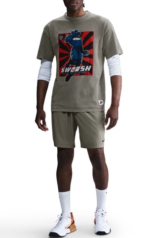 T-shirt ample de fitness Max90 - Kaki