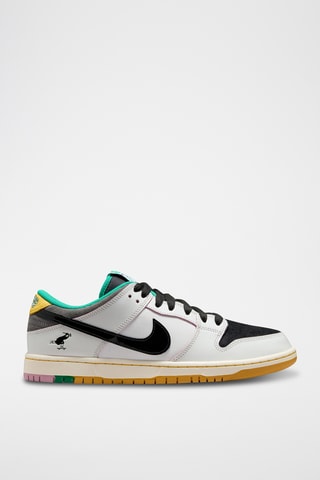 Nike SB Dunk Low Pro en cuir - Blanc et noir