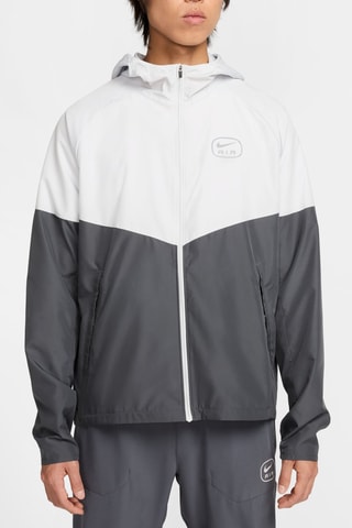 Veste à capuche - Blanc et anthracite