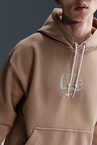 Sweat polaire Nike Solo - Beige