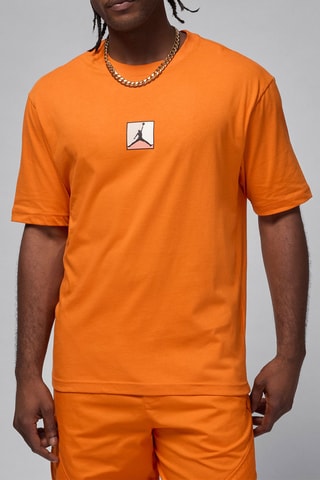 T-shirt - Orange et écru