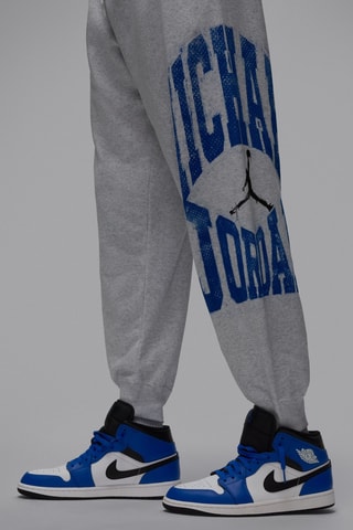 Pantalon de survêtement ample polaire Jordan Brooklyn - Gris clair chiné