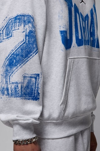 Sweat à capuche - Gris clair chiné