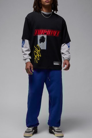 T-shirt oversize Michael Jordan - Rouge et noir