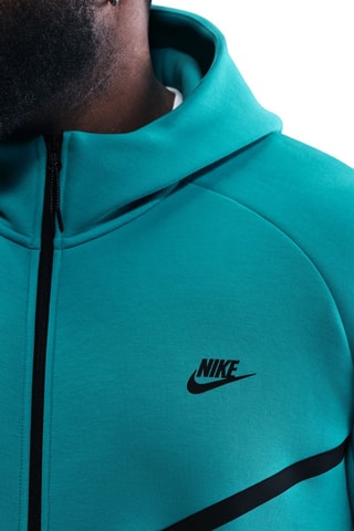 Sweat polaire à capuche Nike Tech - Turquoise