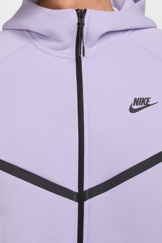 Sweat polaire à capuche Nike Tech - Mauve
