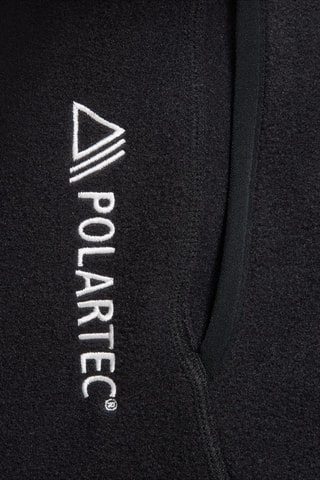 Sweat polaire - Noir et vert clair