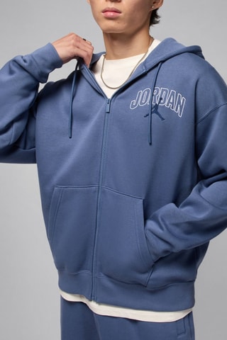 Sweat polaire à capuche Jordan Brooklyn - Bleu cobalt