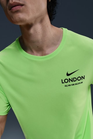 T-shirt de running Miler - Vert citron