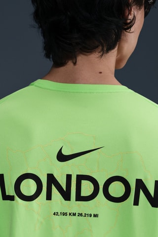 T-shirt de running Miler - Vert citron