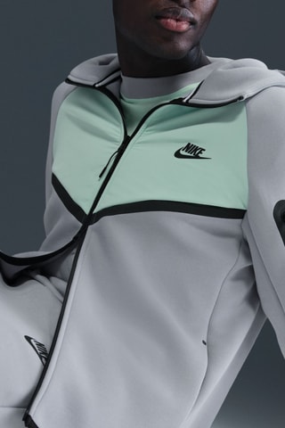 Sweat polaire à capuche Tech - Gris clair