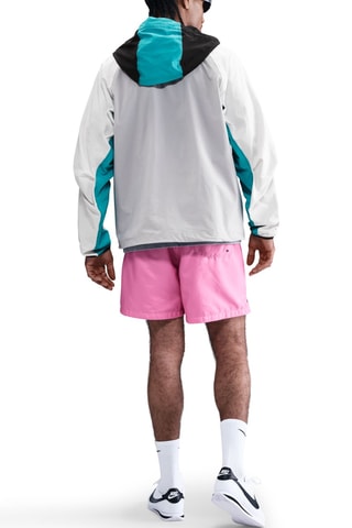 Coupe-vent à capuche - Noir et blanc