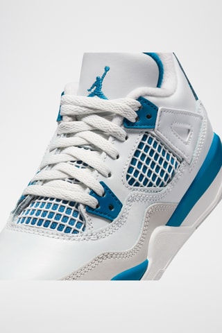 Jordan 4 Retro en cuir - Blanc