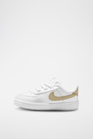 Force 1 en cuir - Blanc et beige
