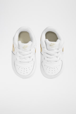 Force 1 en cuir - Blanc et beige