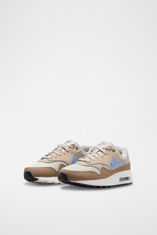 Nike Air Max 1 en cuir - Ciel et beige