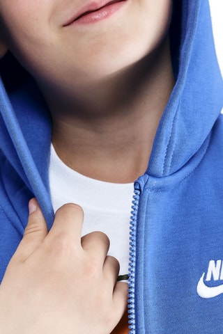 Sweat polaire à capuche Sportswear Club - Bleu cobalt