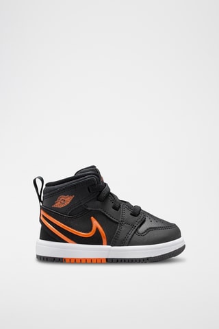 Jordan 1 Mid RM EasyOn en nubuck - Noir et rouge