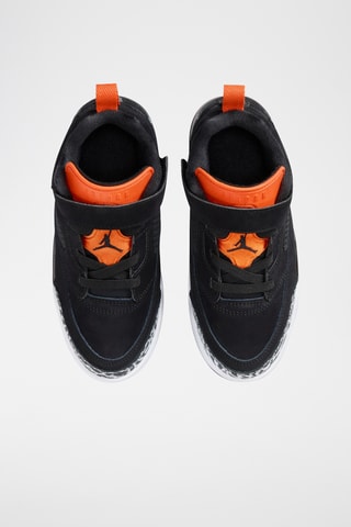 Jordan Spizike en cuir - Noir et orange