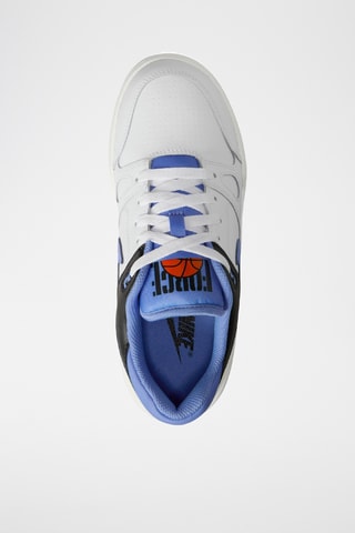 Nike Full Force Low en cuir - Blanc